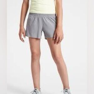 Athleta Girl Grey Sporty Athletic Workout Athleisure Get in the Game Shorts 6